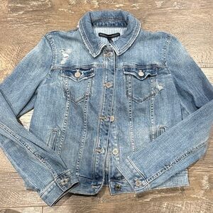 White house Black Market Denim Jacket